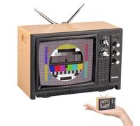 Pesoncarl 1 12 Scale Dollhouse Accessories, Plastic Vintage Mini Dollhouse Accessories TV, DIY Miniature for Decoration, for Lovers Party Favour