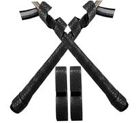 Pesoncarl 2 Packs Bat Grip Tape, 40" Length Baseball Bat Grip Tape 1.75mm Precut and Full-Back Adhesive Golf Pro Feel Replacement Comfortable Tapes for Bats Handles, Black