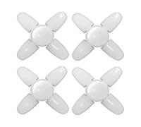 Pesoncarl 4 Pack LED Garage Lights, Screw in Garage Ceiling Lighting 2800LM, 28W E26 / E27 Daylight Lamp with 4+1 Adjustable Panels for Utility Room, Barn, Shop, Basement, LED Bulbs
