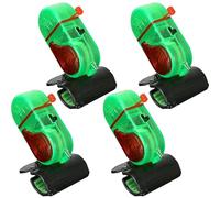 Pesoncarl 4Pcs Fishing Bite Alarm with LED Light Smart Upgrade Electronic Fish Bite Alarm with Sound and Light for Fishing Poles