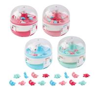 Pesoncarl 4PCS Mini Claw Machine, Cute Dinosaur Grabber Machine, Miniature Dinosaur Catcher Arcade Game for Kids Aged 3+ Home Travel, Toys