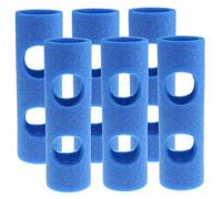Pesoncarl 6Pcs Pool Noodle Connector, 2.56x11.81 Lightweight Foam Swimming Noodle Connector with 2 Holes, Practical Swimming Training Aids for Kids & Adults Party Favour