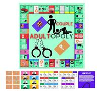 Pesoncarl Adult Monopoly, Couple Games For Date Paper Funny Adult Couples Night Board Games with Dares 2 Player Dating Bonding Couples Card Game for Night Clubs, Anniversary, Valentines