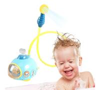 Pesoncarl Baby Bath Toy with Shower Head Electric Submarine Bathtub Toy Sprinkler Shower Head Pool Spray Water No Battery Blue