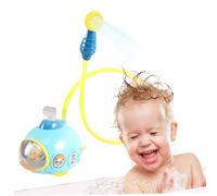 Pesoncarl Baby Bath Toy with Shower Head Electric Submarine Bathtub Toy Sprinkler Shower Head Pool Spray Water No Battery Blue Party Favour