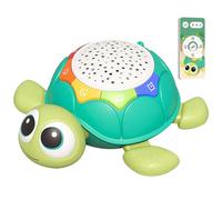Pesoncarl Baby Toys 6-12 Months Projector Turtle Tummy Time Toys Funny Crawling with Light & Sound Soothing Baby Musical Educational Crawling for Toddler Boy Girl Party Favour