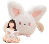 Pesoncarl Bat Plush 8inch Cotton Stuffed Bat Cute Halloween Plush with Large Ears and Small Wing Decorative Toys for Halloween, Party, Home, Bed, Sofa, White, Toys