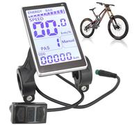 Pesoncarl Bike Odometer And Speedometer, Waterproof 24V 36V 48V LCD Display Ebike Screen, Portable Non-slip Wired Cycling Computer For Road Cyclists, Mountain Bikers, Tourers, Cycle Computers