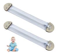 Pesoncarl Busy Board Accessories 2Pcs Wooden 8.7x1.6 Inch Zipper Style Busy Board Parts DIY-Friendly Educational Fine Motor Learning Sensory Toy, Gifts for Toddlers, Toys
