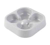 Pesoncarl Dog Dishes to Slow down Eating, Anti-choking Safe Plastic Slow Feeder Dog Bowls, Four-Leaf Clovers Shaped Food Bow for Indoor Cat Pet, Basic Bowls