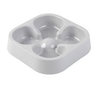 Pesoncarl Dog Dishes to Slow down Eating, Anti-choking Safe Plastic Slow Feeder Dog Bowls, Four-Leaf Clovers Shaped Food Bow for Indoor Cat Pet
