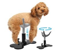 Pesoncarl Dog Grooming Stand 5.7"-7.3" Adjustable Dog Grooming Chair Silicone Support Stand for Bathing Trimming Keeps Dogs Standing Up for Large & Small Dogs, Grey, Claw Care