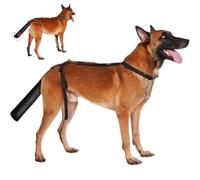 Pesoncarl Dog Tail Protector Anti-lick Protective Dog Tail Cover for Wounds with Open End Oxford Cloth Wound Cover Supplies, Black, L