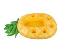 Pesoncarl Drink Floaties for Pool, Pineapple Inflatable Drink Holder, 33.5x21.7 PVC Floating Pool Tray with Cup Holders, Portable Floating Holder for, Toys