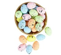Pesoncarl Easter Speckled Eggs Foam Easter Eggs Ornaments Artificial for DIY Crafts Decoration 100PCS 2.5cm for Party