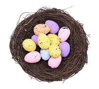 Pesoncarl Easter Speckled Eggs Foam Easter Eggs Ornaments Artificial for DIY Crafts Decoration 100PCS 4cm for Party