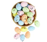 Pesoncarl Easter Speckled Eggs Foam Easter Eggs Ornaments Artificial for DIY Crafts Decoration 100PCS 3cm for Party
