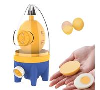 Pesoncarl Egg Shaker, Egg Scrambler Manual Egg White Yolk Mixer Shaker Golden Egg Maker with Pulling Rope