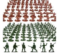 Pesoncarl Fancy Dress, 200Pcs Plastic Army Men 12 Models Mixed Toy Soldiers Imaginative Play Army Men Action Figures for Kids 3 Years Up