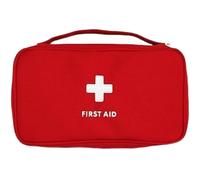 Pesoncarl First Aid Bag, 9x5x3 Empty Small Medical Bag with Handle, Waterproof Lightweight 600D Oxford Fabric First Aid Pouch for Camping Hiking Home Travel, Red, Sports