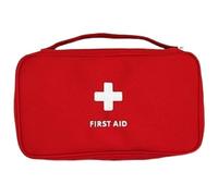Pesoncarl First Aid Bag, 9x5x3 Empty Small Medical Bag with Handle, Waterproof Lightweight 600D Oxford Fabric First Aid Pouch for Camping Hiking Home Travel, Red