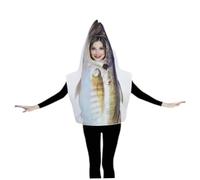 Pesoncarl Fish Costume, Lightweight Funny Costumes Under the Sea Fishing Fisherman Suit for Festival Role Play Masquerade Halloween, Costume Outfits