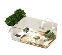 Pesoncarl Fish Tank, Complete Turtle Tank Habitat Kit with Multi-Function Area and Water Filter for Turtles and Aquatic Animals