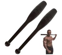 Pesoncarl Grip Steel Club, Indian Clubs 2Pcs Workout Mace 1 Lb Tight Grip Weighted Workout Bar Heavy Duty Plastic Mace Reusable Weighted Club for Exercise, Full Body Strength Training Rehabilitation