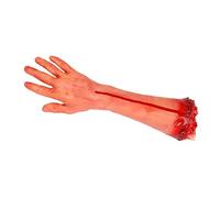 Pesoncarl Halloween Broken Arm Scary Body Parts for Halloween Party Realistic Latex Gory 35cm Hand Trickery Toy 1 Random Left or Right Hand, Practical Jokes