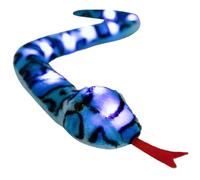 Pesoncarl Halloween Decorations, Snake Stuffed Animal 41 inch Fun Light up Snake Plush Soft Stuffed Realistic Toy for Practical Jokes, Christmas Halloween Birthday Festival, Blue