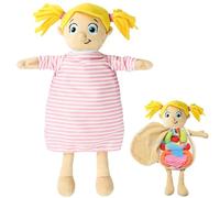 Pesoncarl Human Body Model for Kids 13 x 19 Adorable Anatomy Doll with Clothes Removable Organ Plush Toys Interactive Educational Toys Body Organ Science Kit for Boys & Girls(Girls)