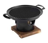 Pesoncarl Korean BBQ Grill, Smokeless Non-Stick Tabletop Charcoal Grill, Easy to Assemble Portable BBQ Grill for Home, Picnics, Camping and Outdoor Gatherings