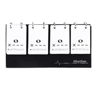 Pesoncarl Music Flash Cards, Music Theory Rhythm Flash Cards Note Training Card Education Improve Sightreading & Musical Terminalogy for Beginner Students, Black, Toys