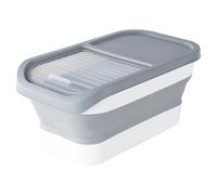 Pesoncarl Pet Food Storage Containers, Collapsible Dog Food Storage Container with Sliding Transparent Lid, Airtight Bucket for Dogs/Cats