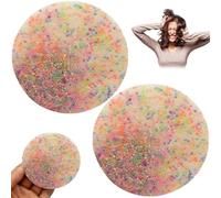 Pesoncarl Picky Pad 2Pcs 3.35in Round Skin Picking Fidget Toys Stress Relief Picking Pad Food Grade Silicone Fidget for Adult, Children, Style 1 Party Favour