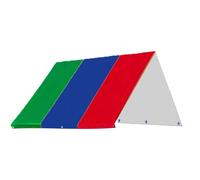 Pesoncarl Playset Canopy Replacement, 52x90 Inch Oxford Cloth Playground Canopy, Waterproof Sunproof Dustproof Swing Set Replacement Tarp, Playhouse Cover for Outdoor, Green Blue Red, Summer
