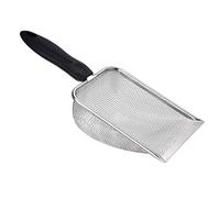 Pesoncarl Sand Sifter, Stainless Steel Sand Flea Rake, Beach Rake with Comfort Handle, Kids Beach Toys, Cat Litter Sifter for Indoor, Outdoor