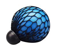 Pesoncarl Squeeze Toys, Fidget Mesh Balls Squeeze Sensory Grape Balls Toy for Adults Pressure Relief Office Blue Black