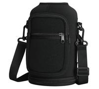 Pesoncarl Water Bottle Bag, 64oz Large Capacity Crossbody Water Bottle Bag, Portable Carrier with Strap, Insulated Carrier for Outdoor Sport Walking
