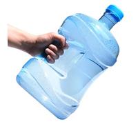 Pesoncarl Water Dispenser Bottle 5L Water Jug with Handle Heavy Duty Container with Screw Cap Food Grade PC Sealed Transparent Tank for Home Dorm Tea Outdoor, Storage
