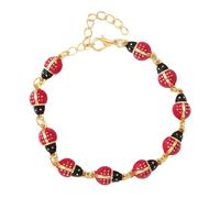 Pesoncarl Whimsical Ladybug Charm Bracelet for Women, Cute 2000s Style Jewelry Gifts for Her