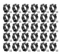 PESSILIN Billiards Pool Cue Clips With Screws: 30 Pieces Snooker Cue Holder Clips Pool Cue Clamps with Screws for Pool Cues Rack Storage Fishing Pole Rod Holder Clips