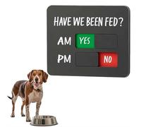 Pessrrtewg Cat Feeding Reminder Supplies with Magnet,Pet FeedTracker with Have We Been Fed,Acrylic Dog Paw Slider Sign for Fridge,Pet Magnets and Adhesive Sticker Option of AM PM P-et FeedingTracker
