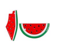 Pessrrtewg Cute Palestine Watermelon Pins,Enamel Geometric Fruit Watermelon Pin,Hot Summer Fruit Palestine Map Brooches,Lapel Palestine National Badge,Palestine National Badge Souvenir