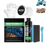Pessrrtewg Epoxy Resin Polishing Kit,Epoxy Resin Polishing Compound,EpoxyResin Scratch Remover,Scratching Removal Cleaning Kit,High-Gloss Finishes for E-poxy Artwork,Glass,Plastic,Metal,Stone