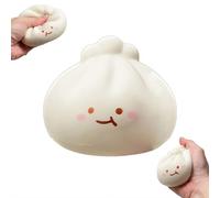 Pessrrtewg Giant Glitter Dumpling,Giant Dumpling S-quishy,Mega Rainbow Dumplings,Cute Anxiety Relief Fidget Toy,Soft Squeeze Decompression Dough,Large Stress Relief Sensory Ball for Adults & Kids