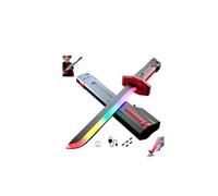 Pessrrtewg Sparkblade Sword with Sparks,17.3 In Spark Blade Swords with Multicolor LED Lights and Sound Effects,Rechargeable for Cosplay