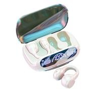 Pessrrtewg Wireless Ear Clip Skeleton Conduction Headphones,Upgrade Bluetooth 5.3 Water-Proof Open Ear Headphones,Bone Conduction Wireless Earbuds Headphones,For Running, Sports,Cycling,Driving