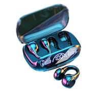 Pessrrtewg Wireless Ear Clip Skeleton Conduction Headphones,Upgrade Bluetooth 5.3 Water-Proof Open Ear Headphones,Bone Conduction Wireless Earbuds Headphones,For Running, Sports,Cycling,Driving