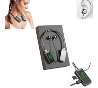 Pessrrtewg Wireless Sound Card Live Streaming Earphones,Wireless Sound Card Live Broadcasting and Audio Editing Earphones,Waterproof Wireless Neckband Headphones with Display,for Phone or Tablet